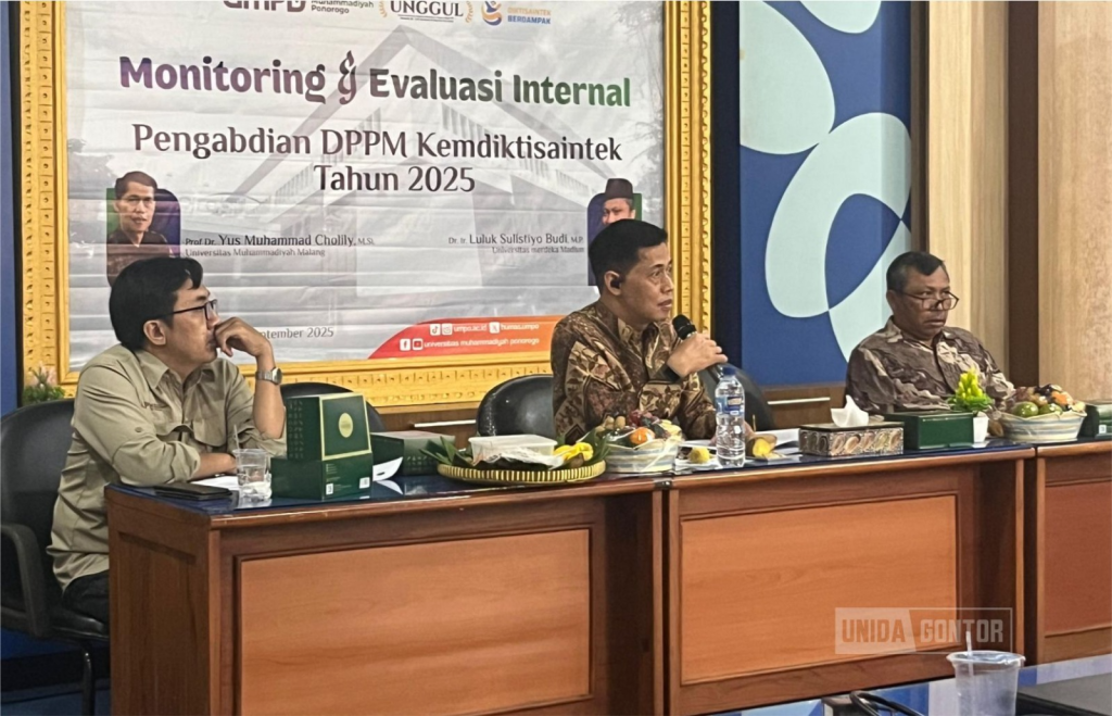 UNIDA Gontor Ikut Monev Internal Pengabdian Masyarakat DPPM 2025