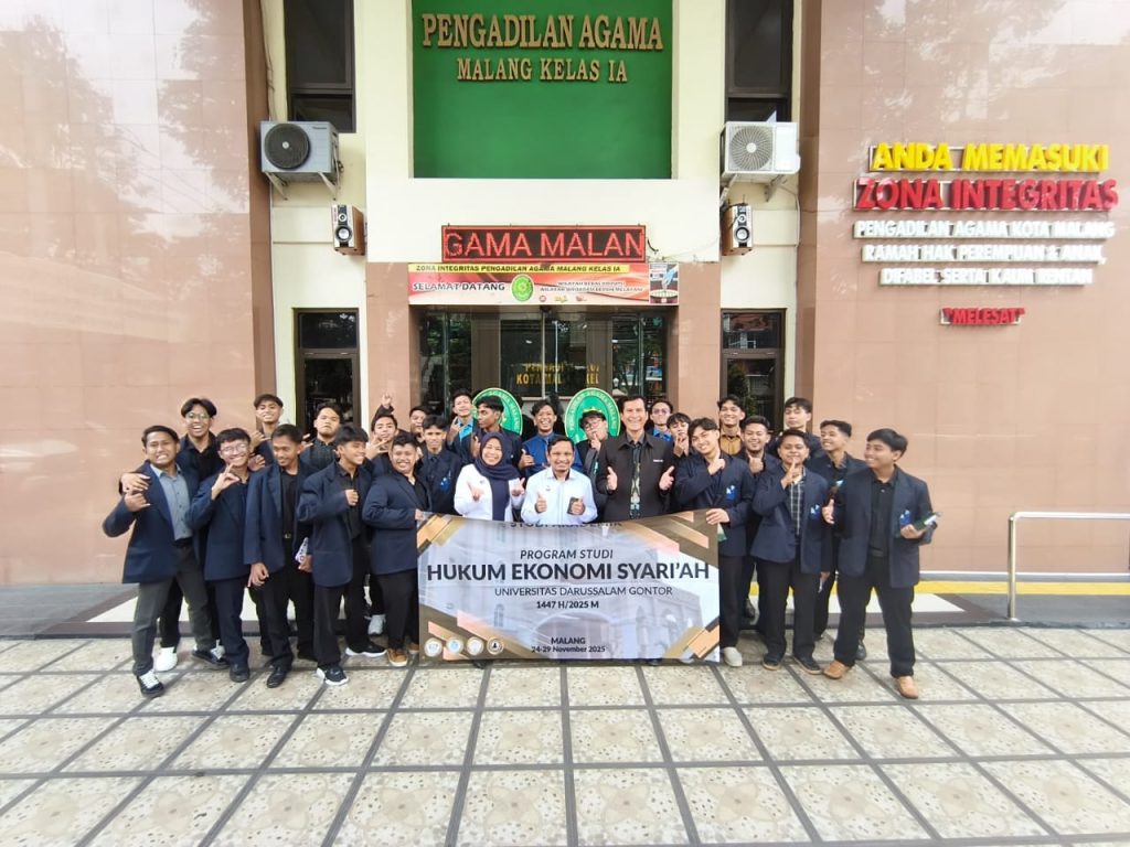 Mahasiswa HES UNIDA Gontor Dalami Sengketa Ekonomi Syariah langsung di PA Malang