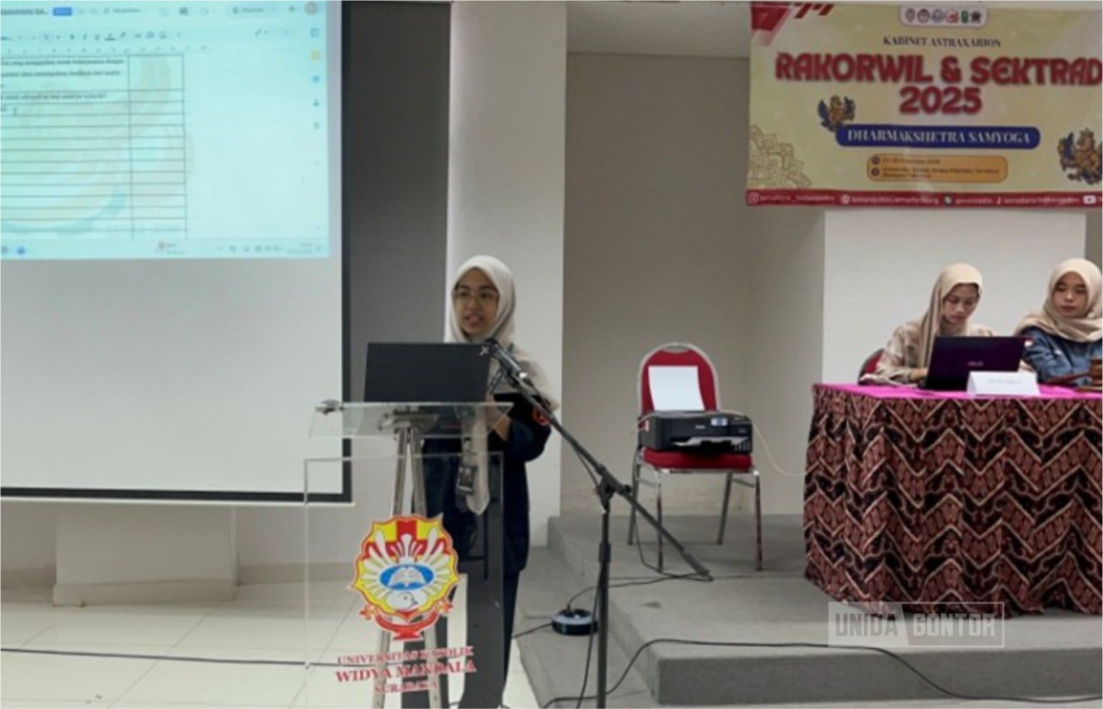 Mahasiswa Farmasi UNIDA mengikuti RAKORWIL dan SEKTRAD ISMAFARSI Batara Jatim di Surabaya.