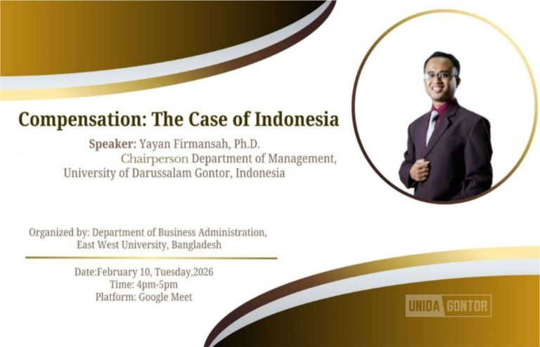 Program Studi Manajemen UNIDA Gontor Berpartisipasi pada International Webinar East West University