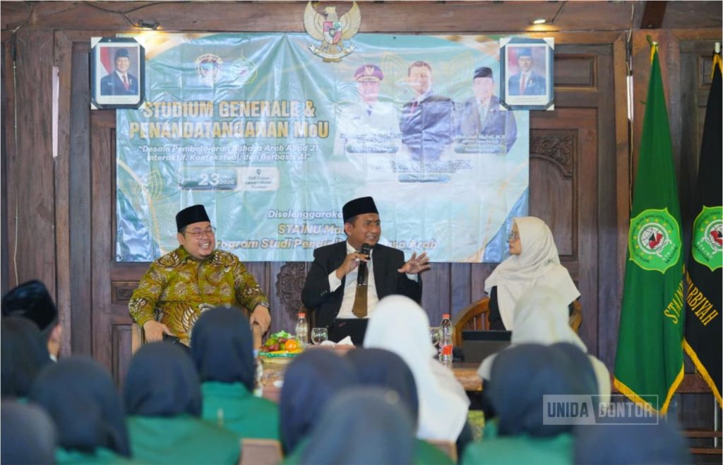 UNIDA Gontor Hadir di Studium Generale STAINU Madiun Bahas Pembelajaran Bahasa Arab Berbasis AI