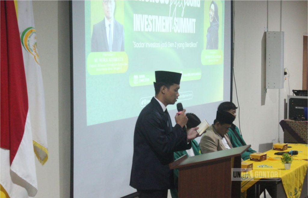 Mahasiswa Ekonomi Islam UNIDA Gontor Lantunkan Tilawah di Young Investment Summit 2026