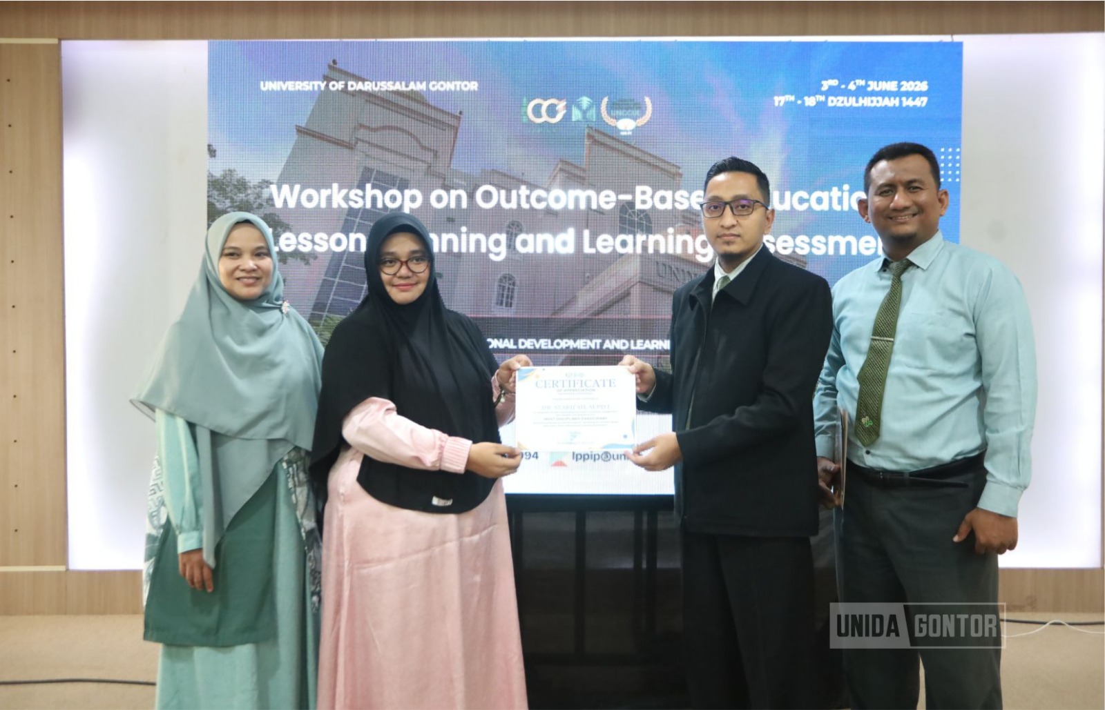Dosen UNIDA Gontor mengikuti Workshop Perencanaan dan Penilaian Pembelajaran Berbasis Outcome-Based Education (OBE) yang diselenggarakan LP2IP.